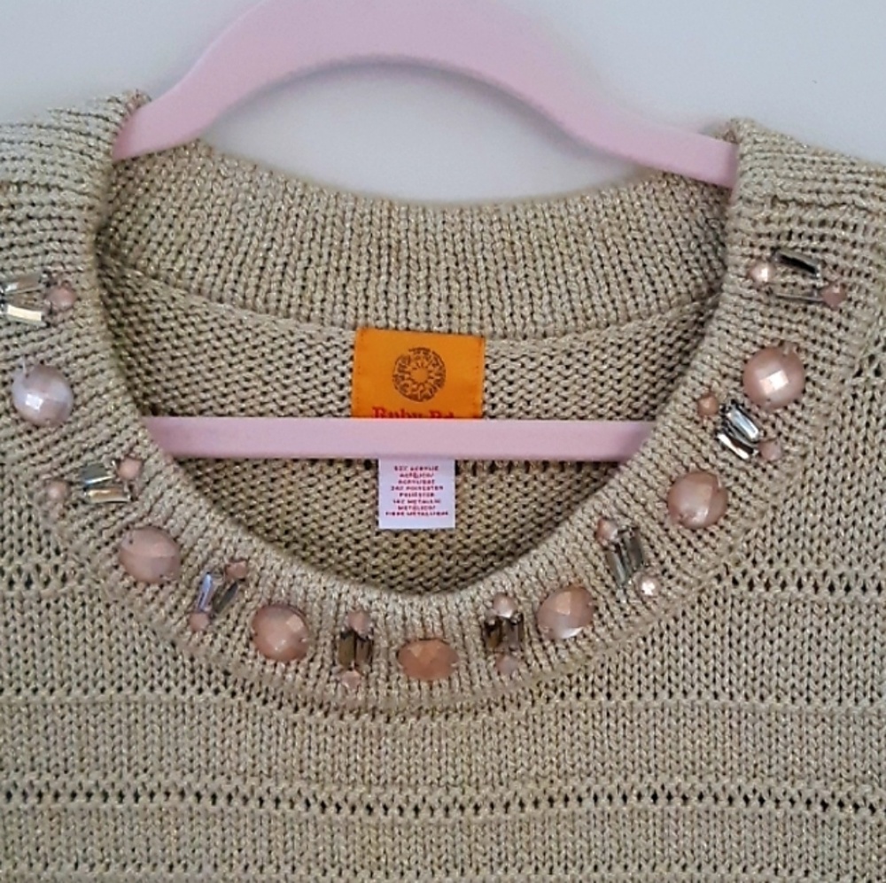 Ruby Rd. Jeweled Knit Sweater - Picture 2 of 8